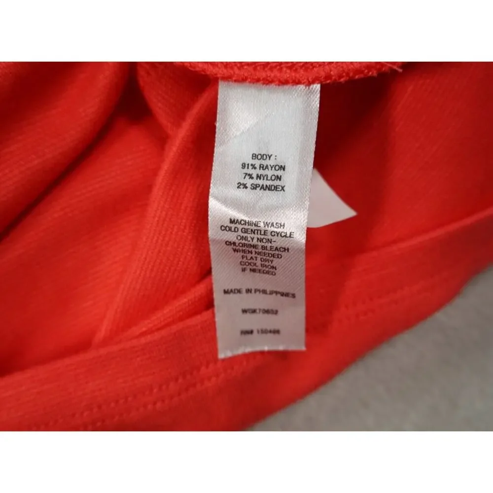 41 Hawthorn Womens Red Round Neck Sleeveless Dress Size L - Picture 12 of 13